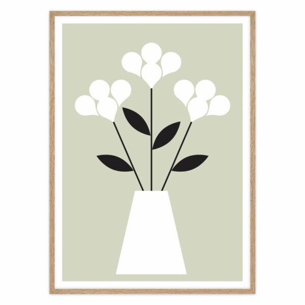 artvoll - Blumen Poster mit Rahmen