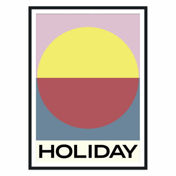 artvoll - Holiday Poster mit Rahmen by Marina Lewandowska