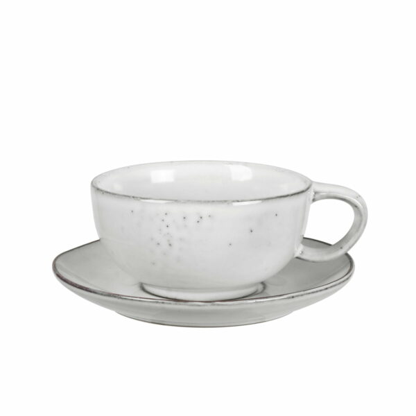 Broste Copenhagen - Nordic Sand Tasse mit Untertasse 25 cl