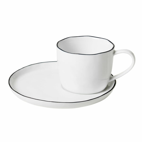 Broste Copenhagen - Salt Tasse mit Untertasse L