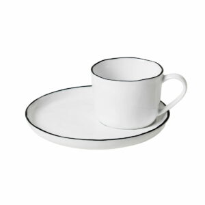 Broste Copenhagen - Salt Tasse mit Untertasse S