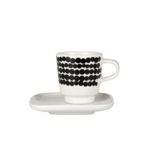 Marimekko - Oiva Räsymatto Espressotasse mit Untertasse