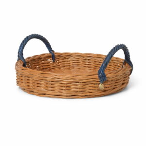 ferm LIVING - Blue Rattan Tablett