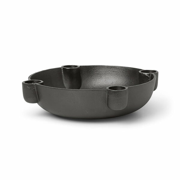 ferm LIVING - Bowl Aluminium Kerzenständer