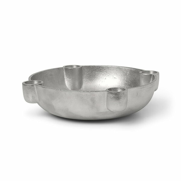 ferm LIVING - Bowl Aluminium Kerzenständer