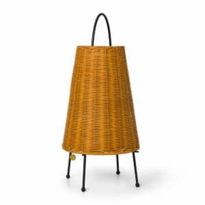 ferm LIVING - Porti LED Akku Tischleuchte Rattan