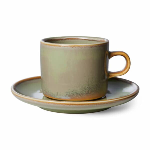 HKliving - Chef Ceramics Tasse mit Untertasse