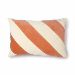 HKliving - Striped Samt-Kissen