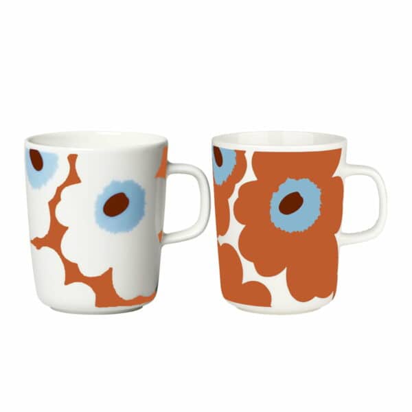 Marimekko - Oiva Unikko Becher mit Henkel (2er-Set)