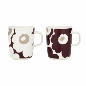 Marimekko - Oiva Unikko Becher mit Henkel (2er-Set)