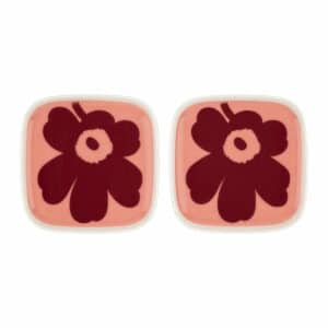 Marimekko - Oiva Unikko Servierplatte 10 x 10 cm (2er-Set)