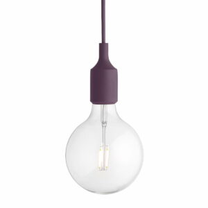 Muuto - Socket E27 LED-Pendelleuchte burgund