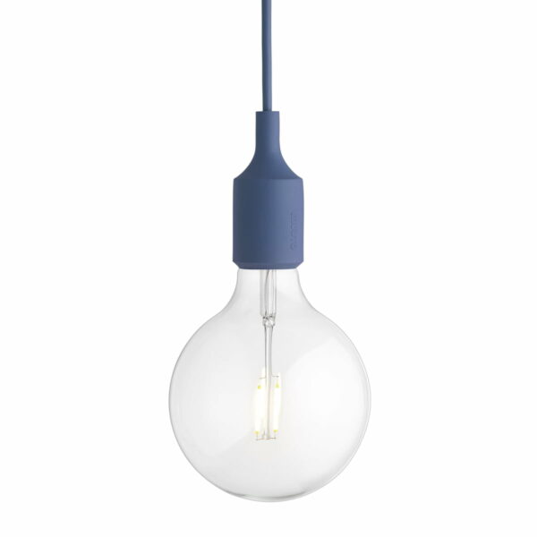 Muuto - Socket E27 LED-Pendelleuchte hellblau