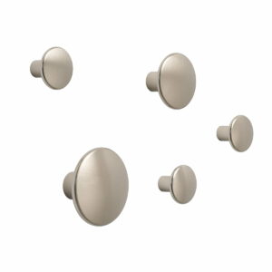 Muuto - Wandhaken ""The Dots Metal"""" 5er-Set