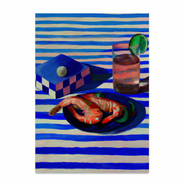 Paper Collective - Shrimp Stripes Poster