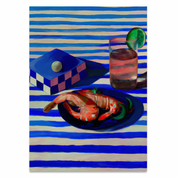 Paper Collective - Shrimp Stripes Poster