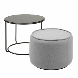 Softline - Tom Pouf und Beistelltisch