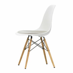 Vitra - Eames Plastic Side Chair DSW mit Sitzpolster