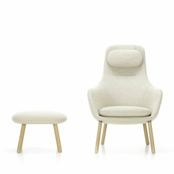 Vitra - HAL Lounge Chair & Ottoman mit losem Sitzkissen